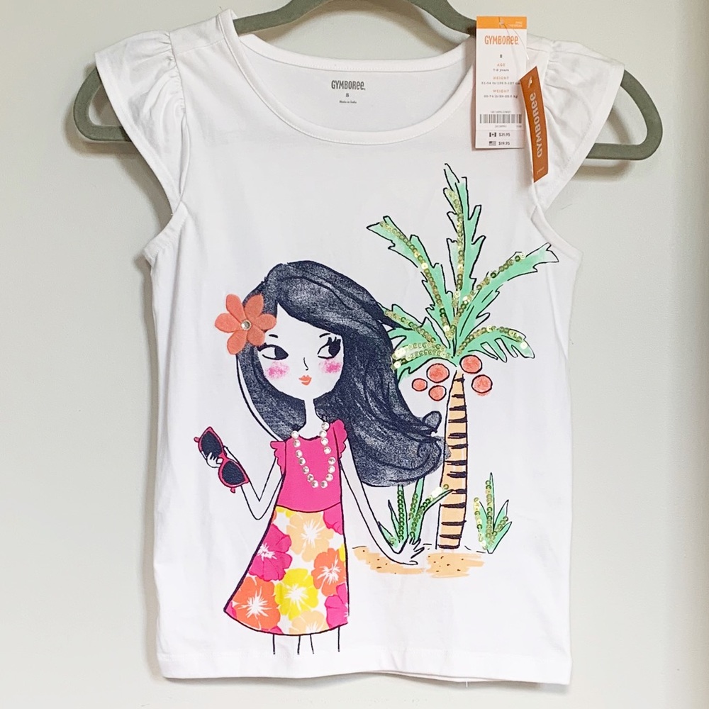 Brand New Gymboree vacation girl tee